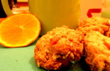 orange white oat biscuits