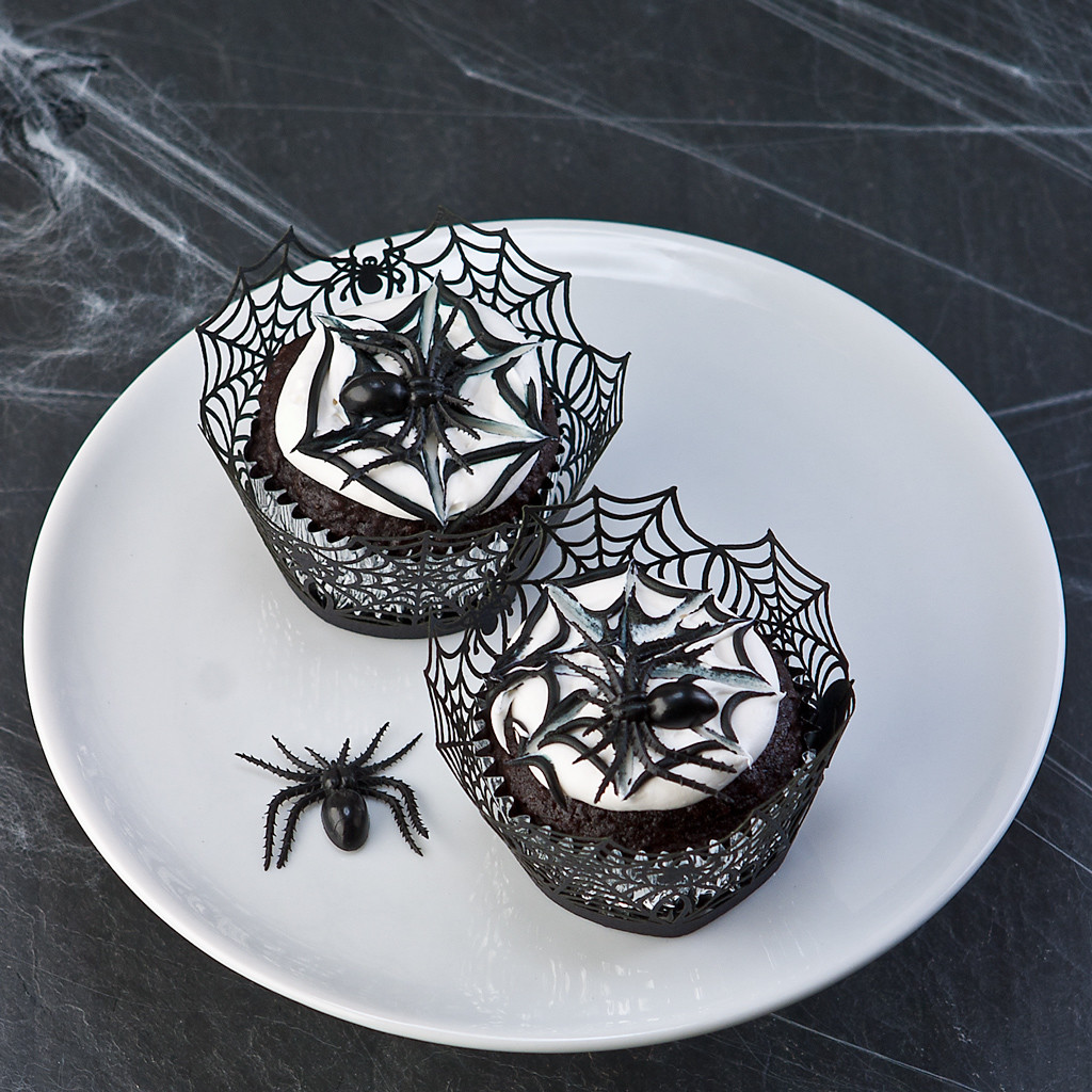 best halloween spiders cupcakes